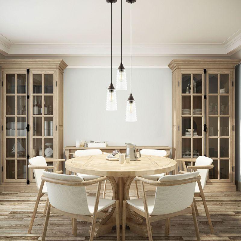 Livex Lighting Art Glass 1 - Light Pendant in  English Bronze