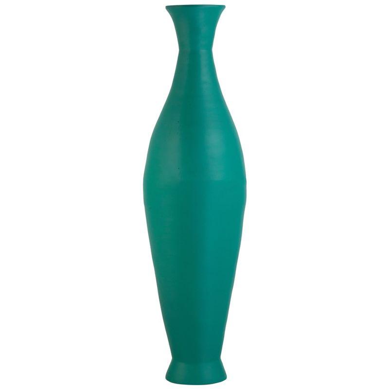 Uniquewise Modern Bamboo Floor Vase - Decorative 43-inch Vase for Living Room, Dining Room, or Entryway - Fill with Dried Branches or Flowers, Green