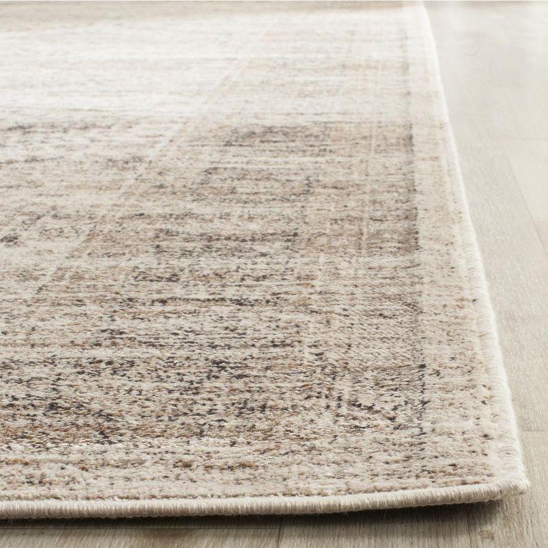 Gray Hand-Knotted Wool and Viscose 10' x 14' Rectangular Rug