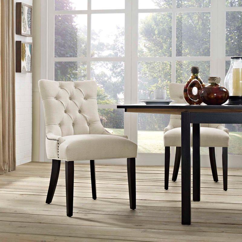 Regent Fabric Dining Chair Beige - Modway