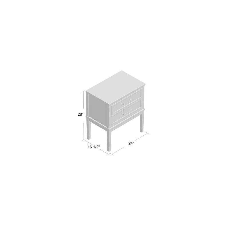 Brody Side Table Navy - Picket House Furnishings: Modern Accent, USB Port, Gold Hardware, Rubberwood & MDF