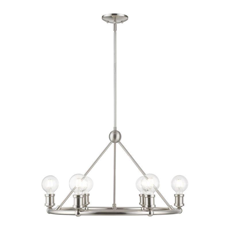 Livex Lighting Lansdale 6 - Light Chandelier in  Brushed Nickel
