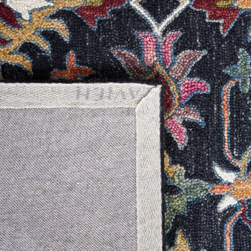 Aspen APN135 Hand Tufted Area Rug  - Black/Pink - 4'x6' - Safavieh.