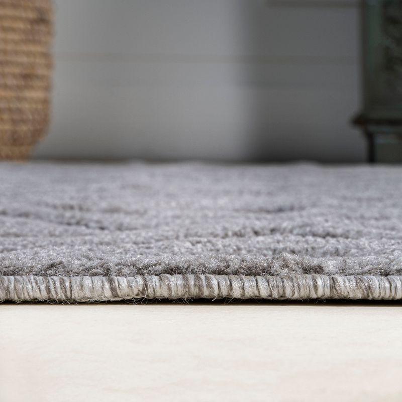 5' x 5' Portmany Neutral Diamond Trellis Indoor/Outdoor Area Rug, Light Gray - JONATHAN Y