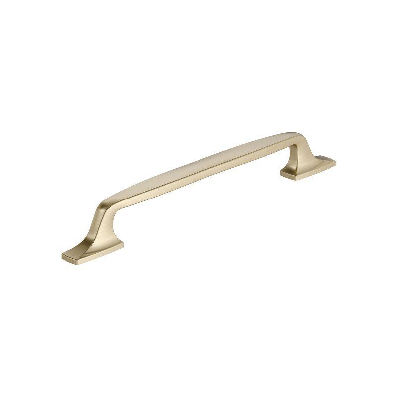 Golden Champagne 7-9/16" Modern Industrial Bar Pull