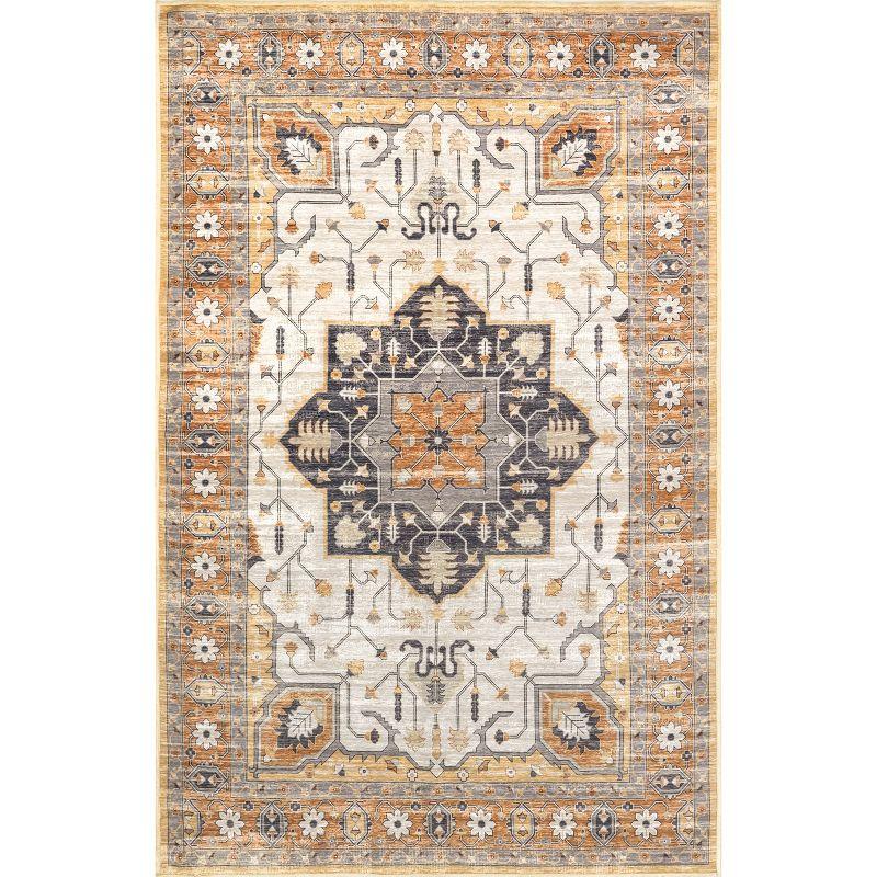 Nuloom Cira Traditional Vintage Machine Washable Indoor Area Rug