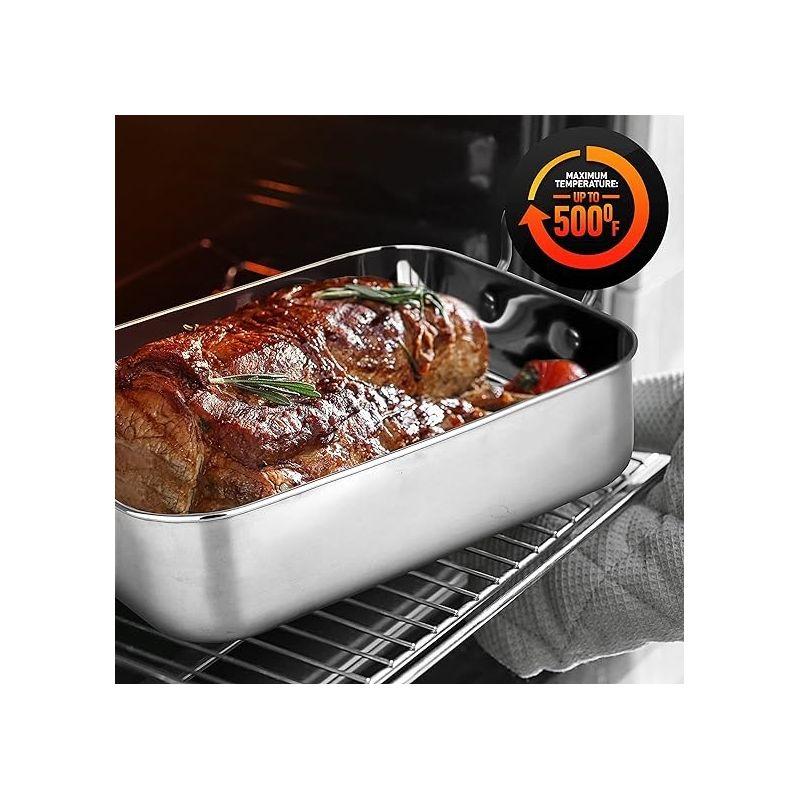 NutriChef NutriChef Non-Stick Stainless Steel Roasting Pan