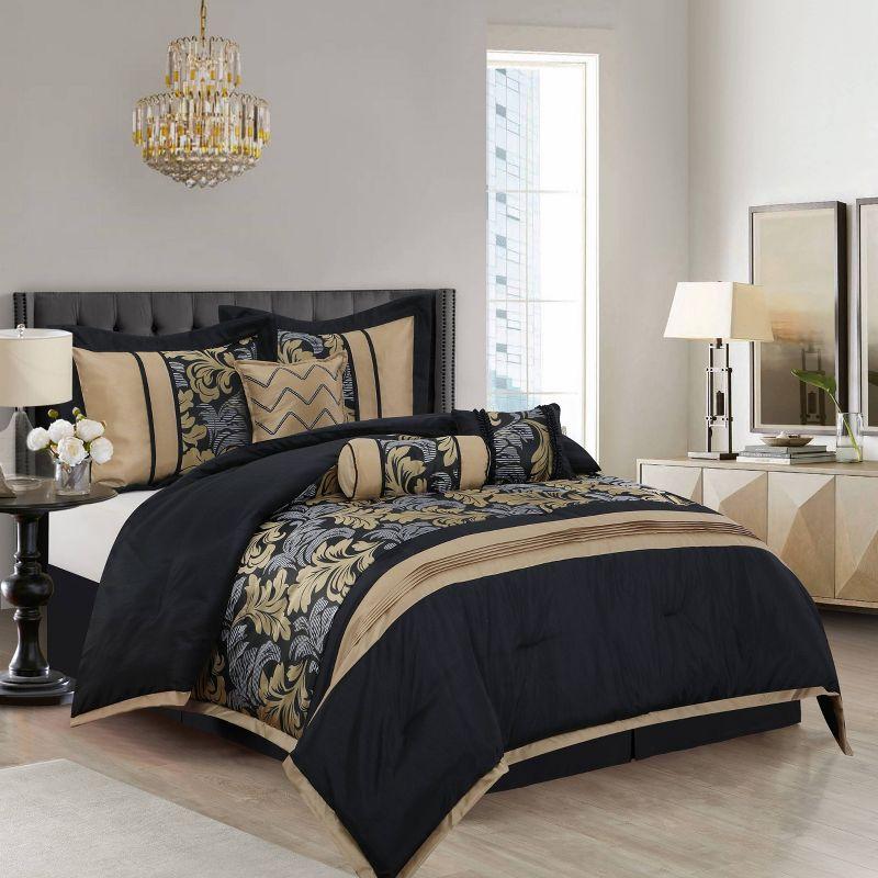 Pierre 7 Piece Luxury Glam Comforter Set