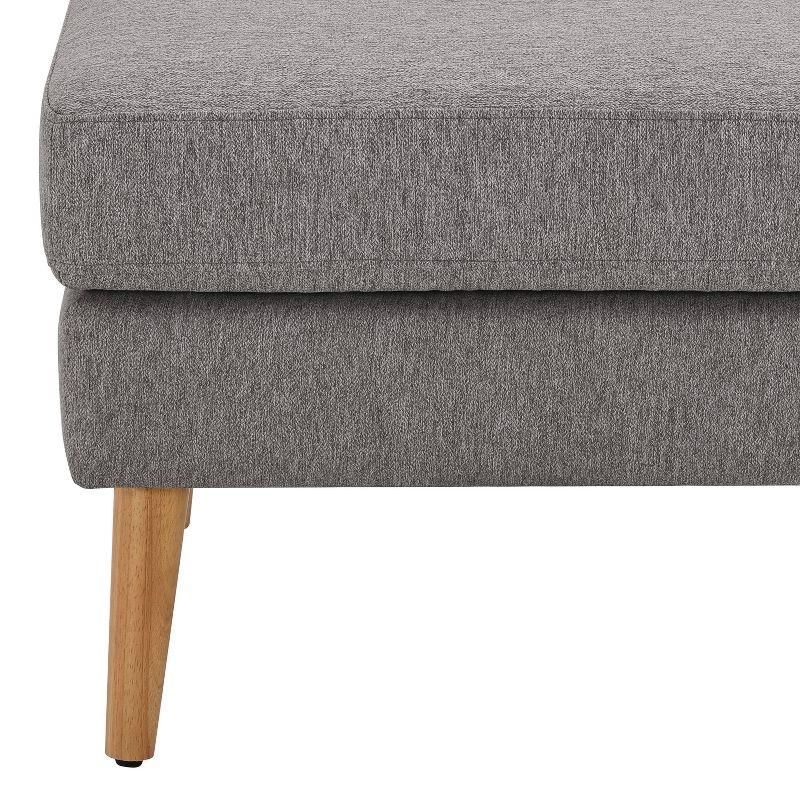 Serta Bellamy 2 in 1 Convertible Loveseat Chaise and Ottoman