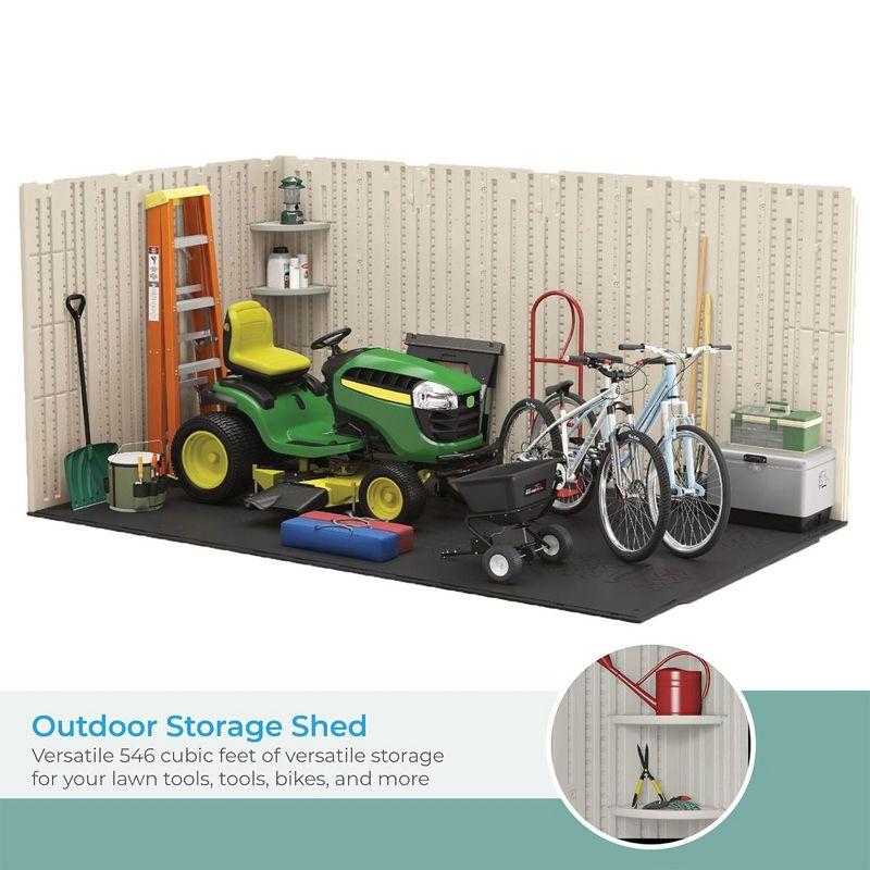 Suncast Suncast Outdoor Vanilla Resin Storage Shed