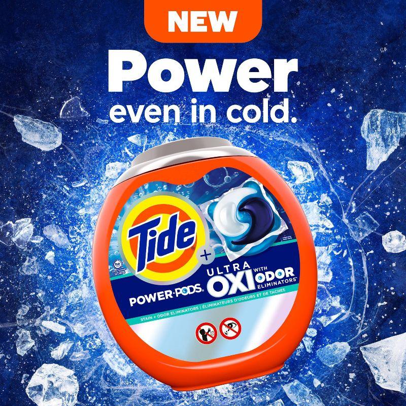 Tide Ultra Oxi Power Pods HE with Odor Eliminators for Visible and Invisible Dirt Laundry Detergent Soap Pacs - 40oz/25ct