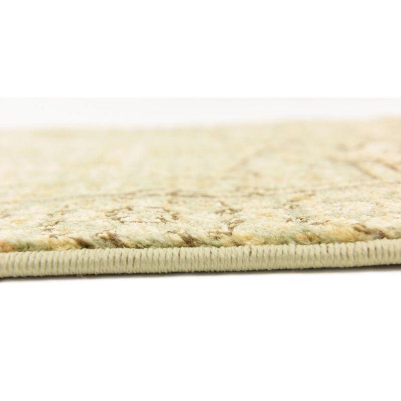 Unique Loom 3' 1 x 5' 3 Light Green Palace Taj Area Rug