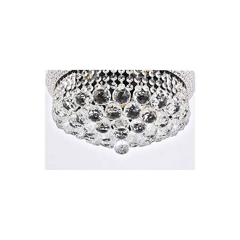 Elegant Lighting Primo 16 inch black flush mount