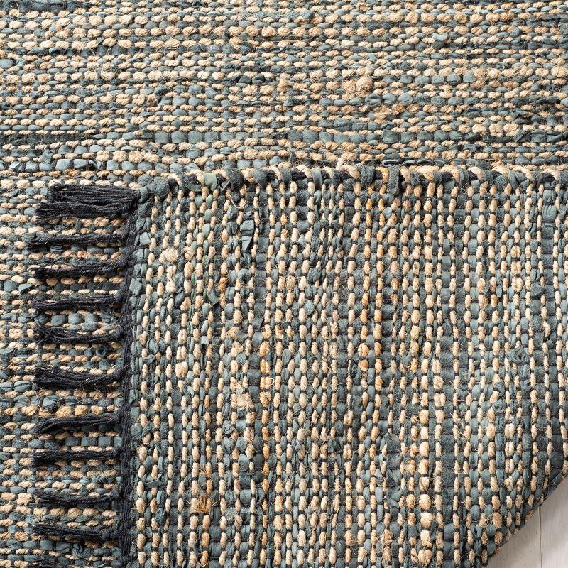 Vintage Leather VTL203 Hand Woven Indoor Accent Rug - Grey - 2'x3' - Safavieh
