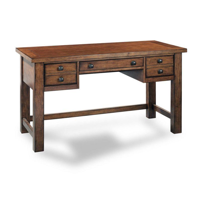 Tahoe Executive Writing Desk - Aged Maple - Home Styles: Mid-Century Modern, Hardwood Frame, Drawer Storage