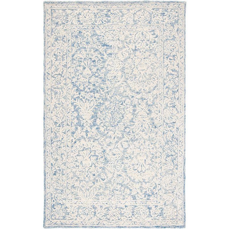 Metro MET864 Hand Tufted Indoor Area Rug - Blue/Ivory - 4'x6' - Safavieh
