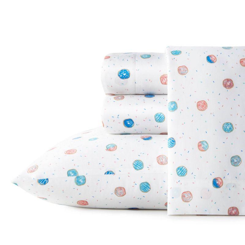 Polka Donuts 200 Thread Count Polka Dots 100% Cotton Percale Sheet Set