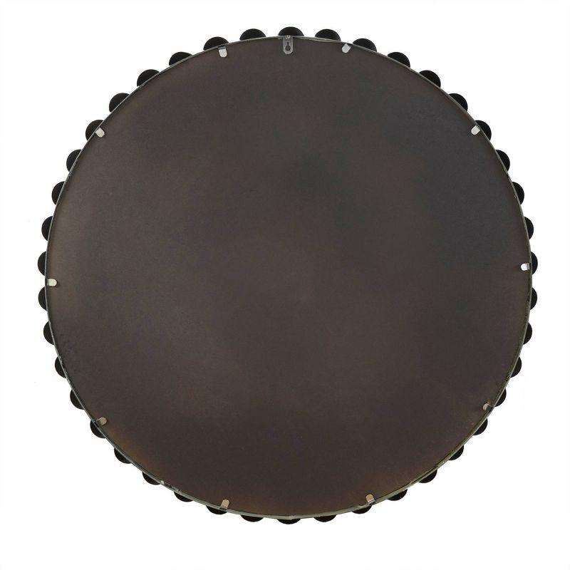 Marlowe Beaded Round Metal Wall Mirror