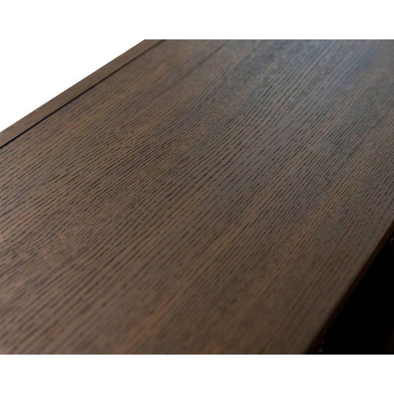 Modern Slender Wood Console: Enclosed Storage, Cable Management - Martin Furniture