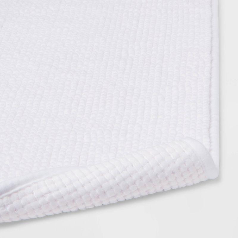 17"x24" Everyday Chenille Bath Rug White - Room Essentials™