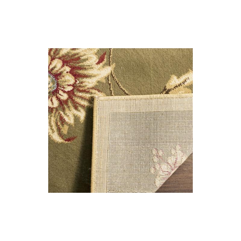 Lyndhurst LNH552 Power Loomed Area Rug - Green/Multi - 6'7"x9'6" - Safavieh