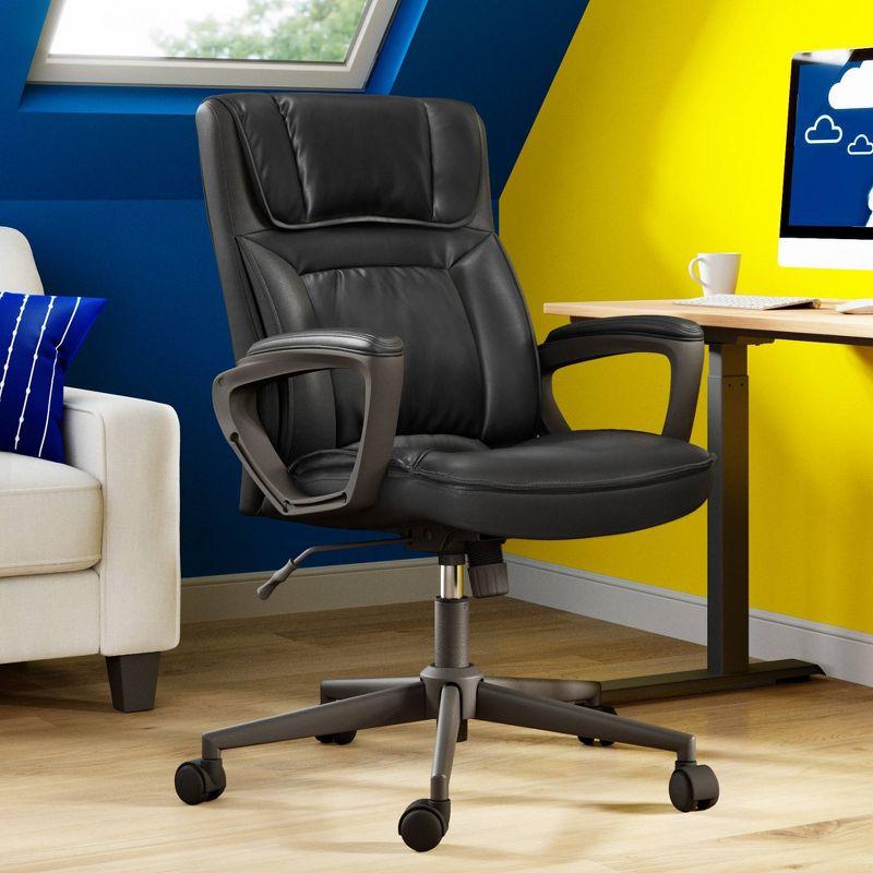 Style Hannah Office Chair Bonded Leather Comfort - Serta