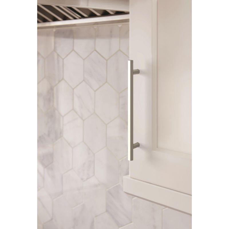 Amerock Caliber 6-5/16 inch (160mm) Center-to-Center Satin Nickel Cabinet Pull