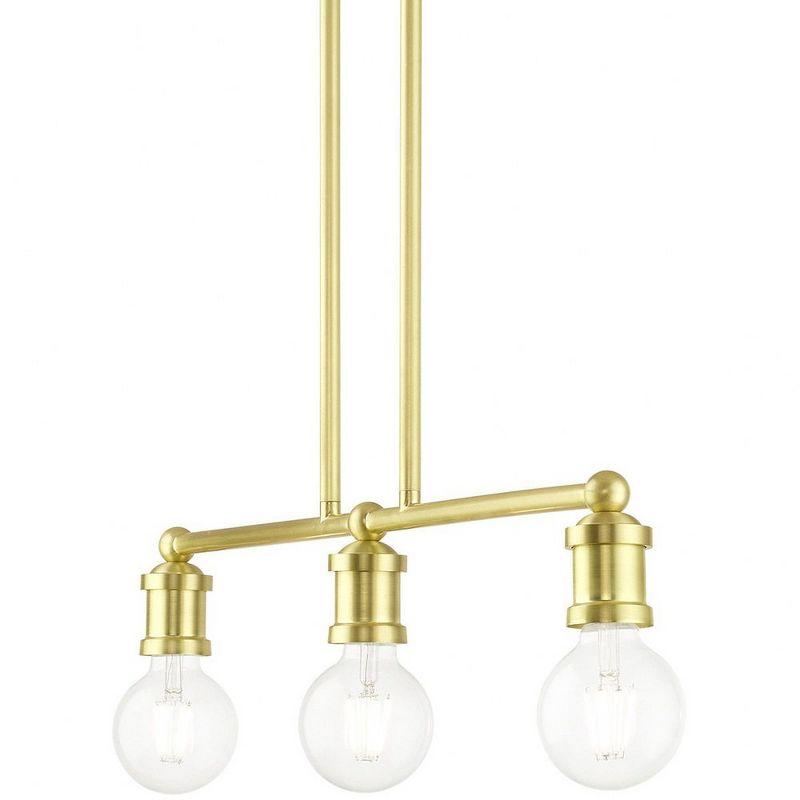 Livex Lighting Lansdale 3 - Light Chandelier in  Satin Brass