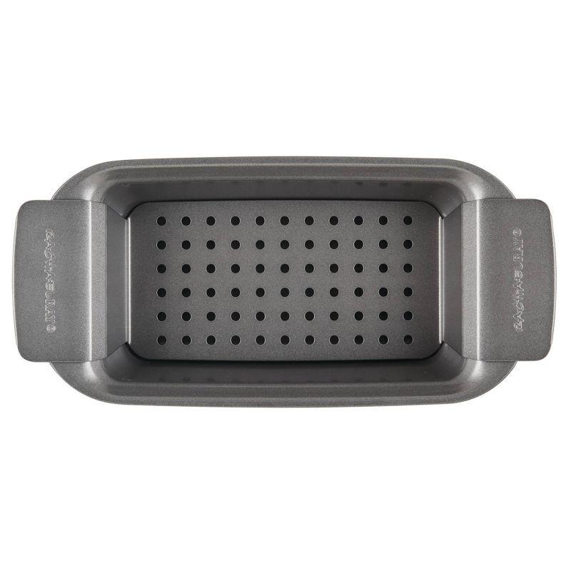 Silver Nonstick Steel Bread and Meatloaf Pan with Insert