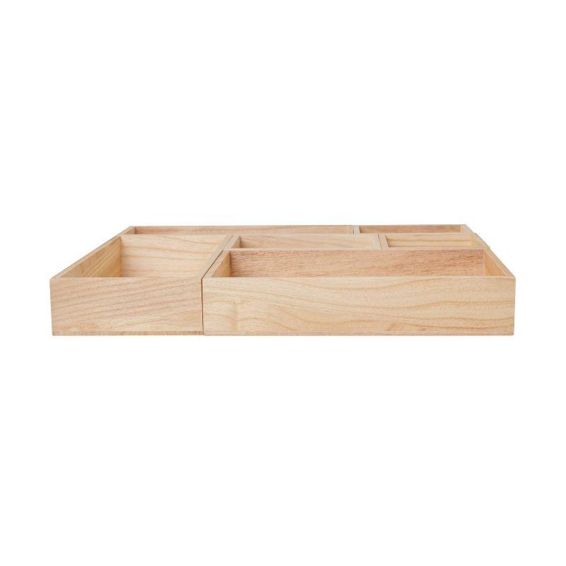 Thomas Martha Stewart 6 Piece Wooden Desk Drawer Organizer Set