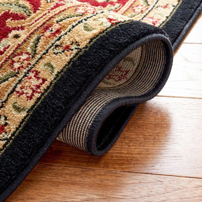Lyndhurst Heriz LNH330 Power Loomed Area Rug - Black/Red - 6'x9' - Safavieh