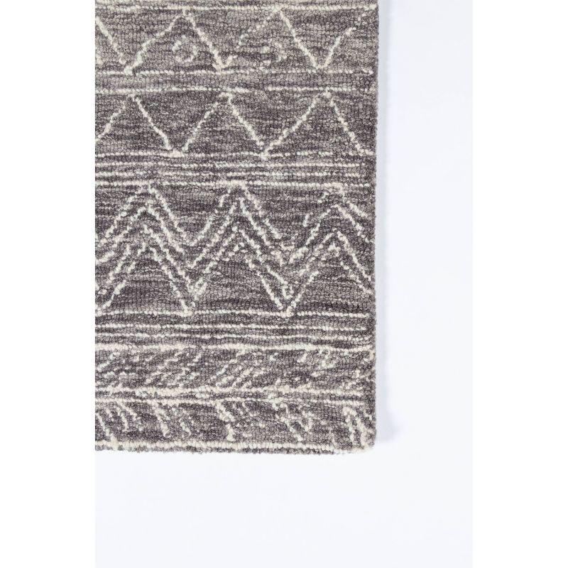 2'x3' Mallorca Paityn Accent Rug Gray - Momeni: Modern Geometric Wool, Low Pile, Handmade, Indoor Use, 1-Year Warranty