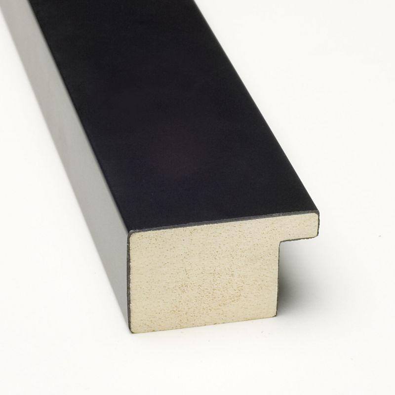 Amanti Art Natural Cork Board Wood Framed Mezzanotte Black Bulletin Board 32 in. x 14 in.