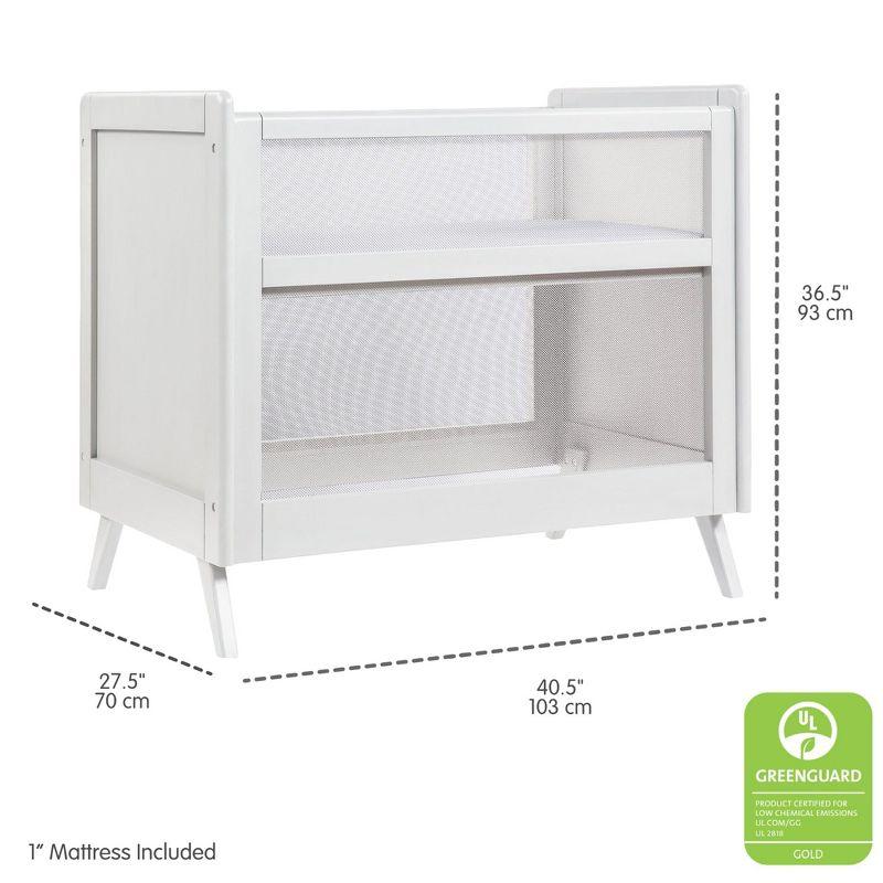BreathableBaby BreathableBaby Breathable Mesh 2-in-1 Mini Crib, Greenguard Gold Certified