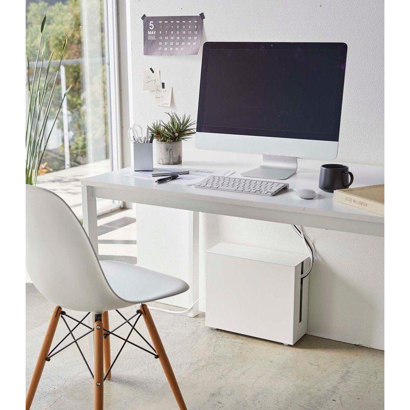 Tower Yamazaki Home Rolling Cable Management Cord Power Strip/Surge Protector Storage Organizer