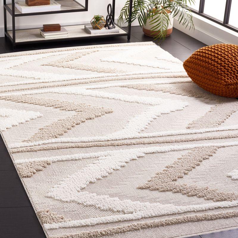 Trends TRD110 Power Loomed Area Rug - Beige/Ivory - 8'9"x11'9" - Safavieh.