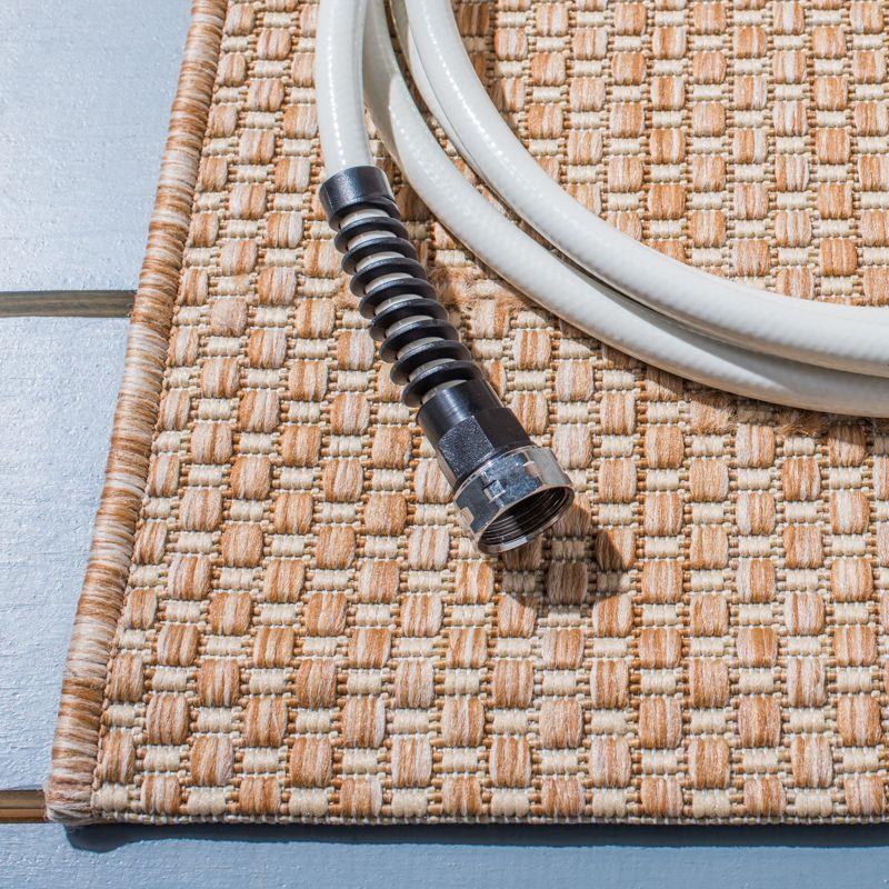 Courtyard CY8521 Power Loomed Indoor/Outdoor Area Rug - Natural/Cream - 5'3"x7'7" - Safavieh.