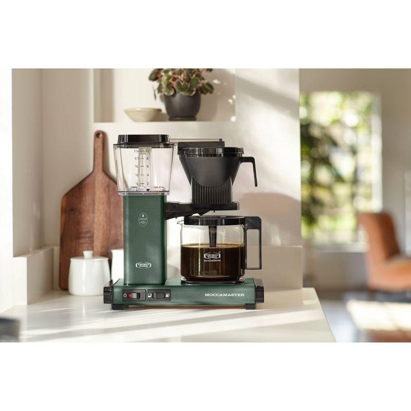 Moccamaster KBGV Glass Brewer 10-Cup Juniper Coffee Maker