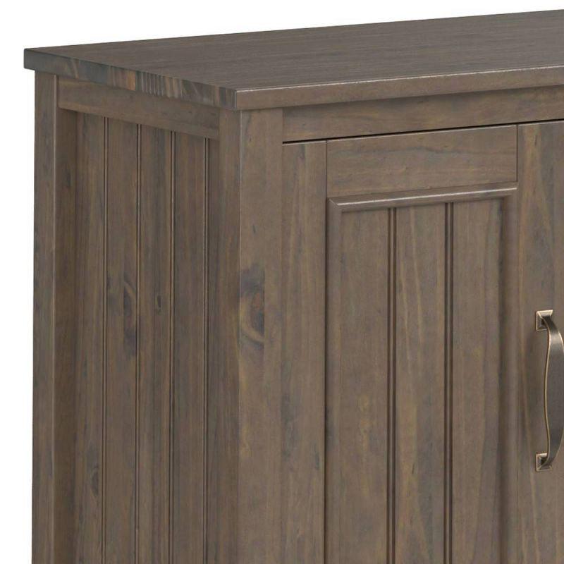 Rowan 72" TV Stand for TVs up to 80" Smoky Brown - Wyndenhall: Contemporary Media Console with Drawers