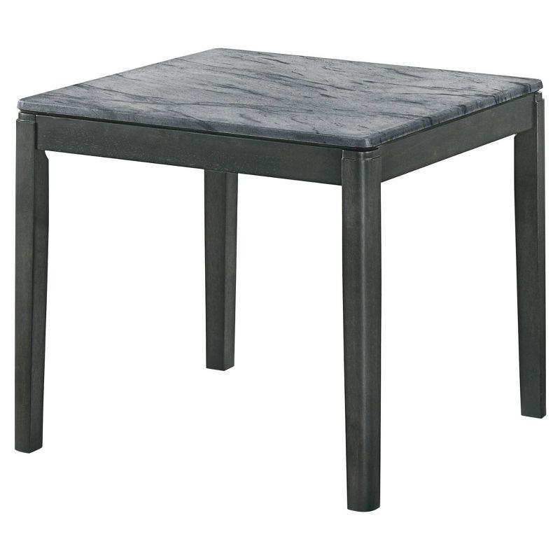 Mozzi End Table with Faux Marble Top Gray/Black - Coaster