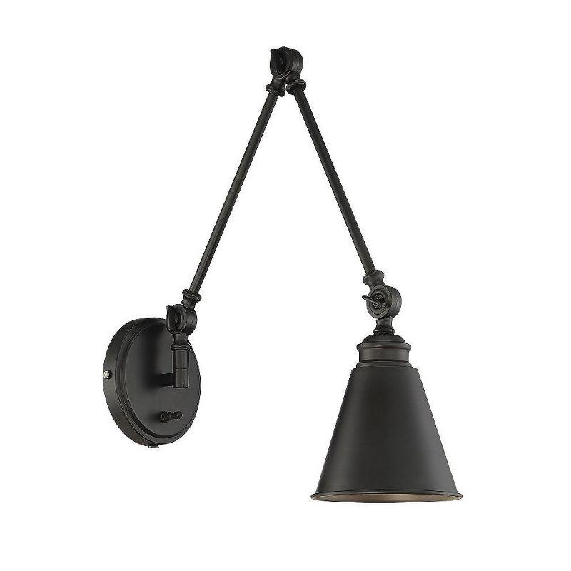 Savoy House Morland 1 - Light Swing Arm Lamp in  Matte Black