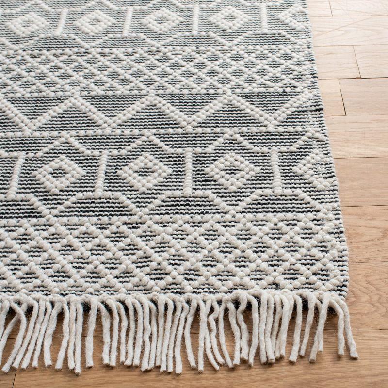 Natura NAT853 Hand Woven Area Rug - Ivory/Black - 3'x5' - Safavieh.