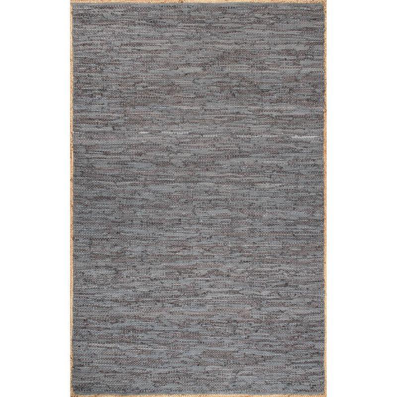 Nuloom Sabby Hand Woven Leather Flatweave Indoor Area Rug, 3' x 5'