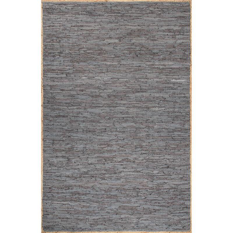 Nuloom Sabby Hand Woven Leather Flatweave Indoor Area Rug