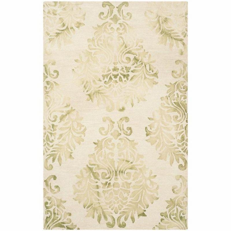 Dip Dye DDY516 Hand Tufted Area Rug - Beige/Green - 5'x8' - Safavieh.