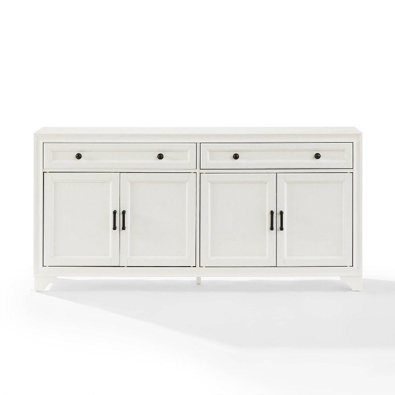 Tara Distressed White Modern Farmhouse Sideboard