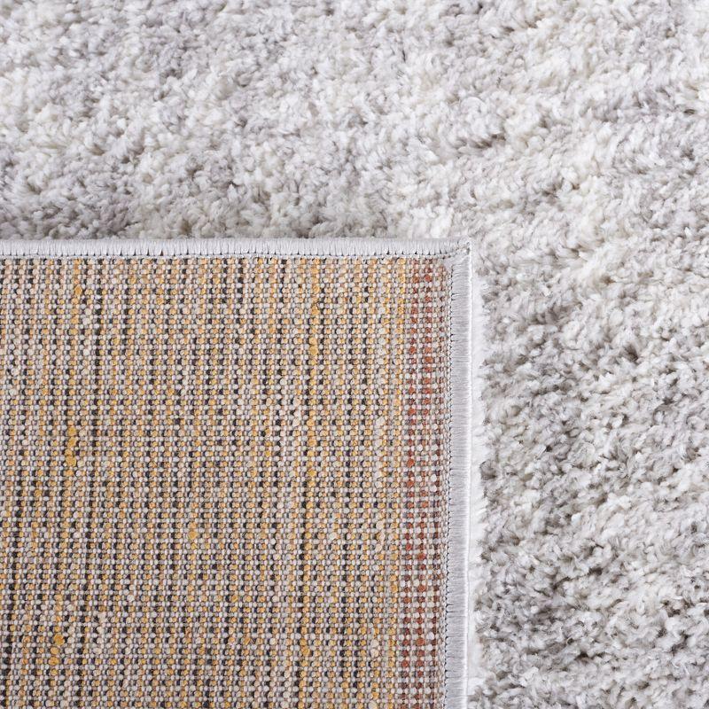 Berber Shag BER563 Power Loomed Runner Rug - Grey/Ivory - 2'3"x8' - Safavieh.