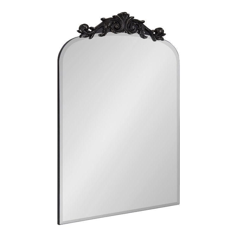 Arendahl Baroque-Inspired Black Frameless Arch Mirror - 20x30