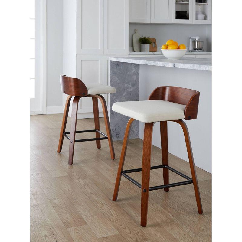 Swivel Upholstered Counter Stool
