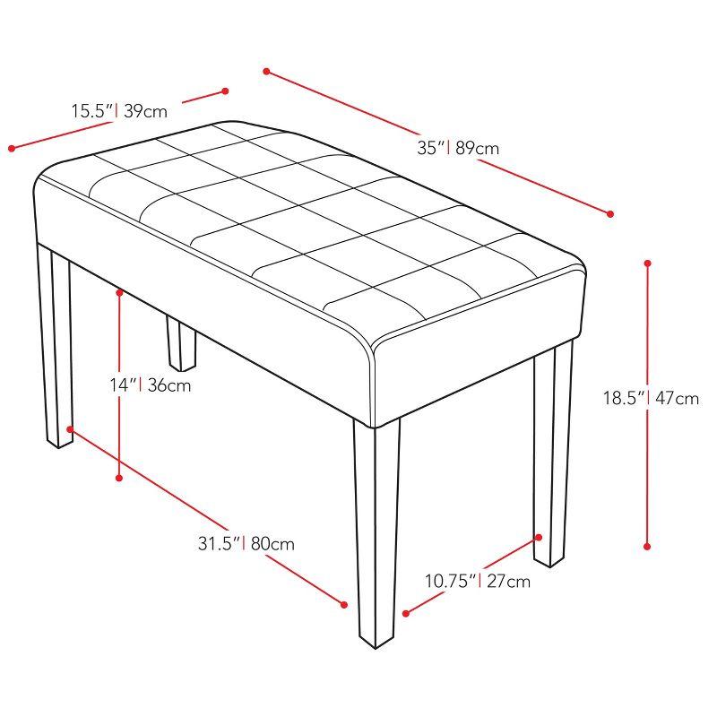 California 24 Panel Bench - CorLiving